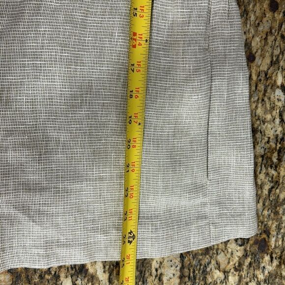 J. Jill Beige Linen Blend Metallic Shimer 3/4 Sleeve Light Jacket Size L - Picture 13 of 13